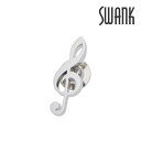 【SWANK】【スワンク】ト音記号ピンズピンズ ピンバッジ 飾り 方 男の子 ブランド おしゃれな 付け方 誕生日 ギフト プレゼント 就職祝い シンプル アク...