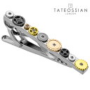 【TATEOSSIAN】ギアタイピン可愛い ネクタイピン 結婚式 卒業式 就活 プレゼント 就職祝い 葬式 タイピン シンプル アクセサリー メンズ フォーマル...