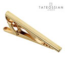 【TATEOSSIAN】ブラッシュドクラッシックタイピン ピンクゴールド可愛い ネクタイピン 結婚式 卒業式 就活 プレゼント 就職祝い 葬式 タイピン シンプ...