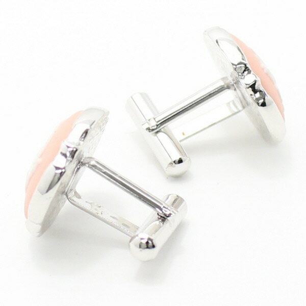 取寄品 陶華 TOHCA シルバー ラウンド ペガサスカメオ ピンク カフス カフスボタン カフリンクス cufflinks cuffs メンズ 男性 ユニーク おもしろ 面白 面白い 動物 植物シリーズ スーツアクセサリー専門店 誕生日 プレゼント プチギフト おしゃれ カフスマニア