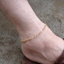 アンクレット メンズ ゴールド つけっぱなし 大小コンビチェーン 男性 シルバー925 18金めっき スーツアクセサリー専門店 父の日 ギフトにも 誕生日 プレ...