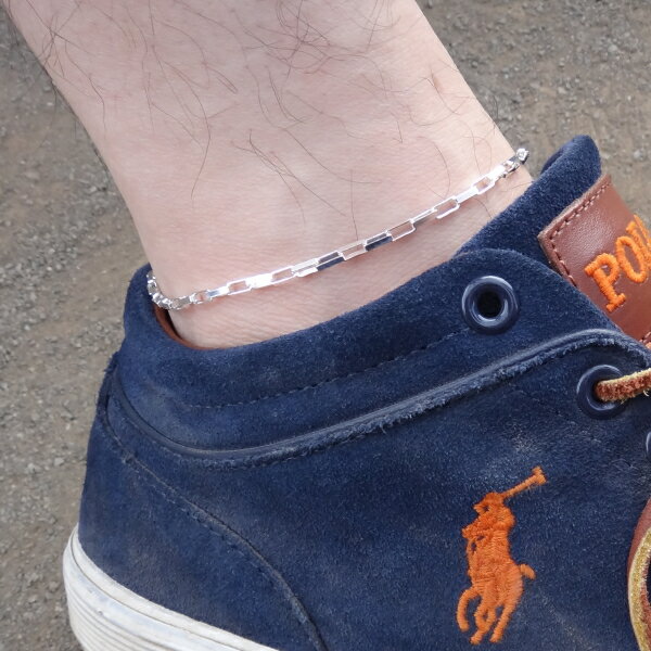 アンクレット メンズ つけっぱなし ベネチアンロングチェーン 男性 シルバー925 スーツアクセサリー専門店 父の日 ギフトにも 誕生日 プレゼント プチギフト...