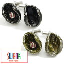 SWANK 全2色 野球 グローブ ナイスキャッチ カフス カフスボタン