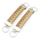 マロン×ベージュ革レザー センターステッチ カフスチャーム カフスチェーン カフス スーツアクセサリー専門店 誕生日 プレゼント プチギフト おしゃれ カフスマ...