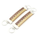 ブラウン×ベージュ革レザー センターステッチ カフスチャーム カフスチェーン カフス スーツアクセサリー専門店 誕生日 プレゼント プチギフト おしゃれ カフス...