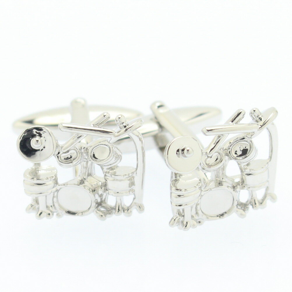 袖元からリズムを奏でる? ドラムセット カフス カフスボタン カフリンクス cufflinks cuffs メンズ 男性 結婚式 ユニーク おもしろ 面白 面白...