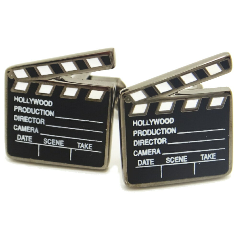 気分はハリウッド Cuteなカチンコ カフス カフスボタン カフリンクス cufflinks cuffs メンズ 男性 結婚式 ユニーク おもしろ 面白 面白い...