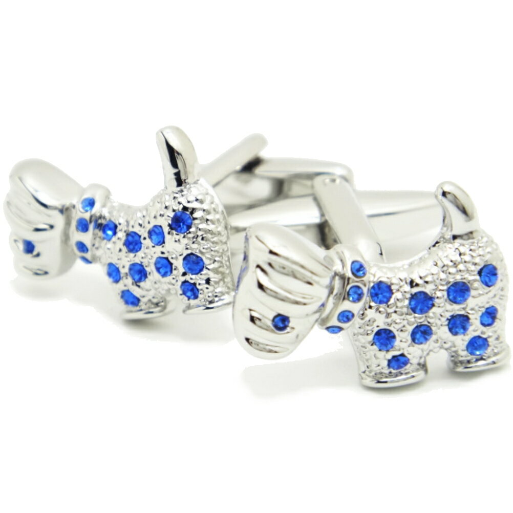 愛犬と一緒 ヨークシャーテリア 青 カフス カフスボタン カフリンクス cufflinks cuffs メンズ 男性 スーツアクセサリー専門店 父の日 ギフトに...