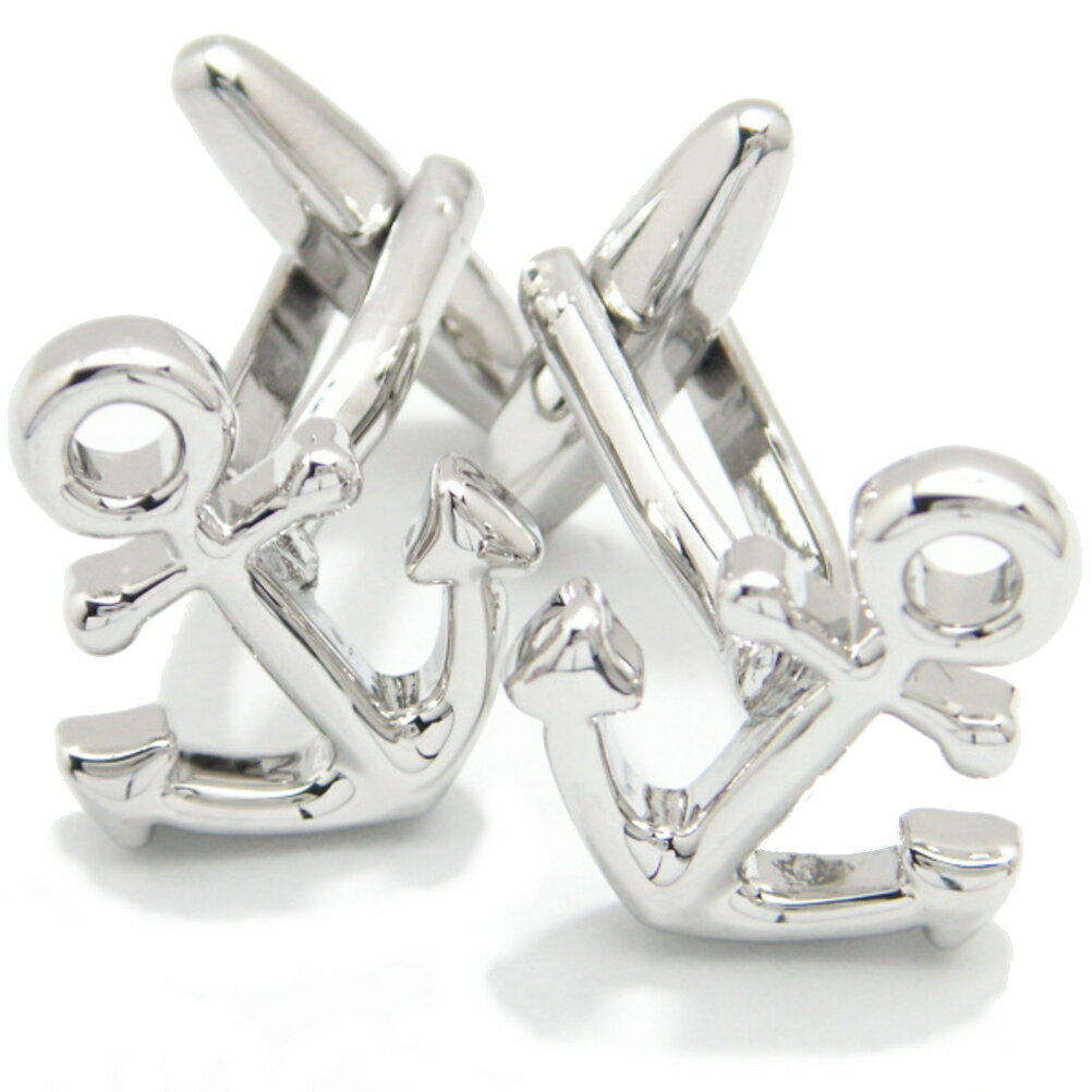 爽やかマリンテイストなイカリ カフス カフスボタン カフリンクス cufflinks cuffs メンズ 男性 ユニーク おもしろ 面白 面白い 乗り物 スーツ...
