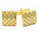 アウトレット ゴールド スモールチェック カフス カフスボタン カフリンクス cufflinks cuffs メンズ 男性 ゴールド スーツアクセサリー専門店 ...