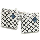 シルバーブロックとブルーストーン カフス カフスボタン カフリンクス cufflinks cuffs メンズ 男性 スーツアクセサリー専門店 父の日 ギフトにも 誕生日 プレゼント プチギフト おしゃれ カフスマニア