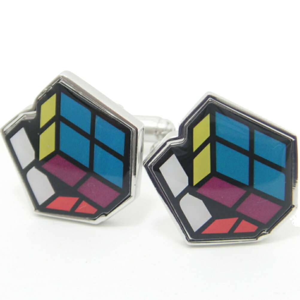 アウトレット ルービックキューブ カフス カフスボタン カフリンクス cufflinks cuffs メンズ 男性 結婚式 ユニーク おもしろ 面白 面白い ス...