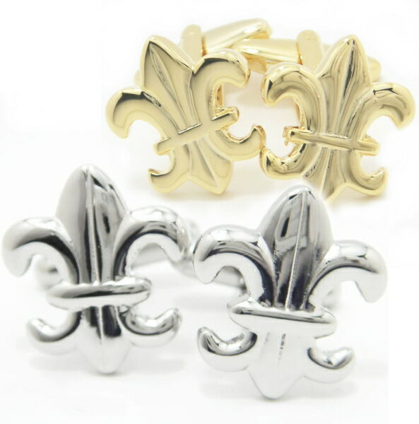 アウトレットシルバーに輝くユリ カフス カフスボタン カフリンクス cufflinks cuffs メンズ 男性 カフス スーツアクセサリー専門店 父の日 ギフ...