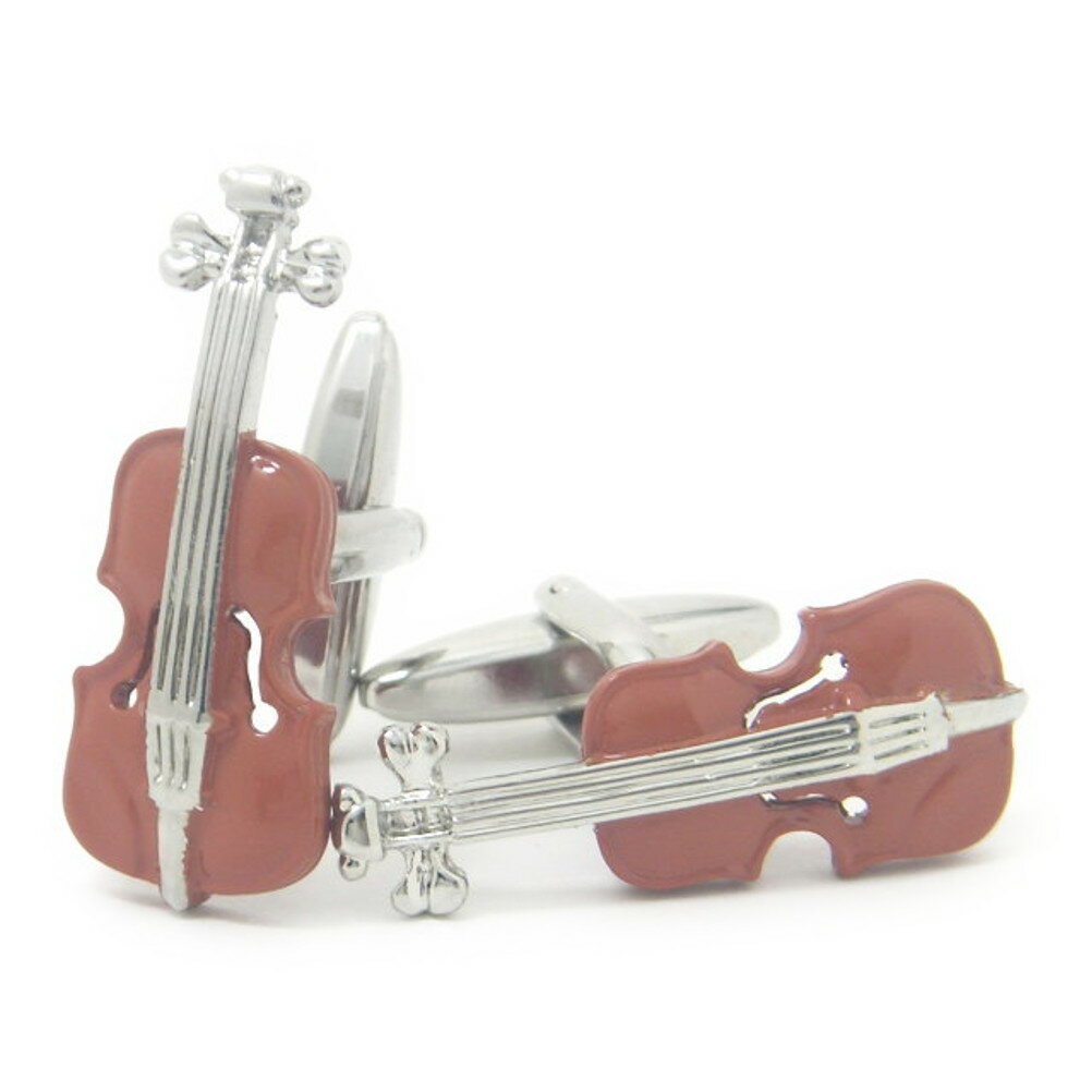 木の色目がリアル クラシック バイオリン カフス カフスボタン カフリンクス cufflinks cuffs メンズ 男性 結婚式 ユニーク おもしろ 面白 面...