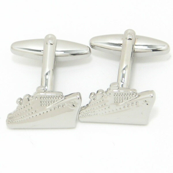 大海原へ 豪華客船 カフス カフスボタン カフリンクス ユニーク おもしろ 面白 面白い 乗り物 スーツアクセサリー専門店 誕生日 プレゼント プチギフト おし...