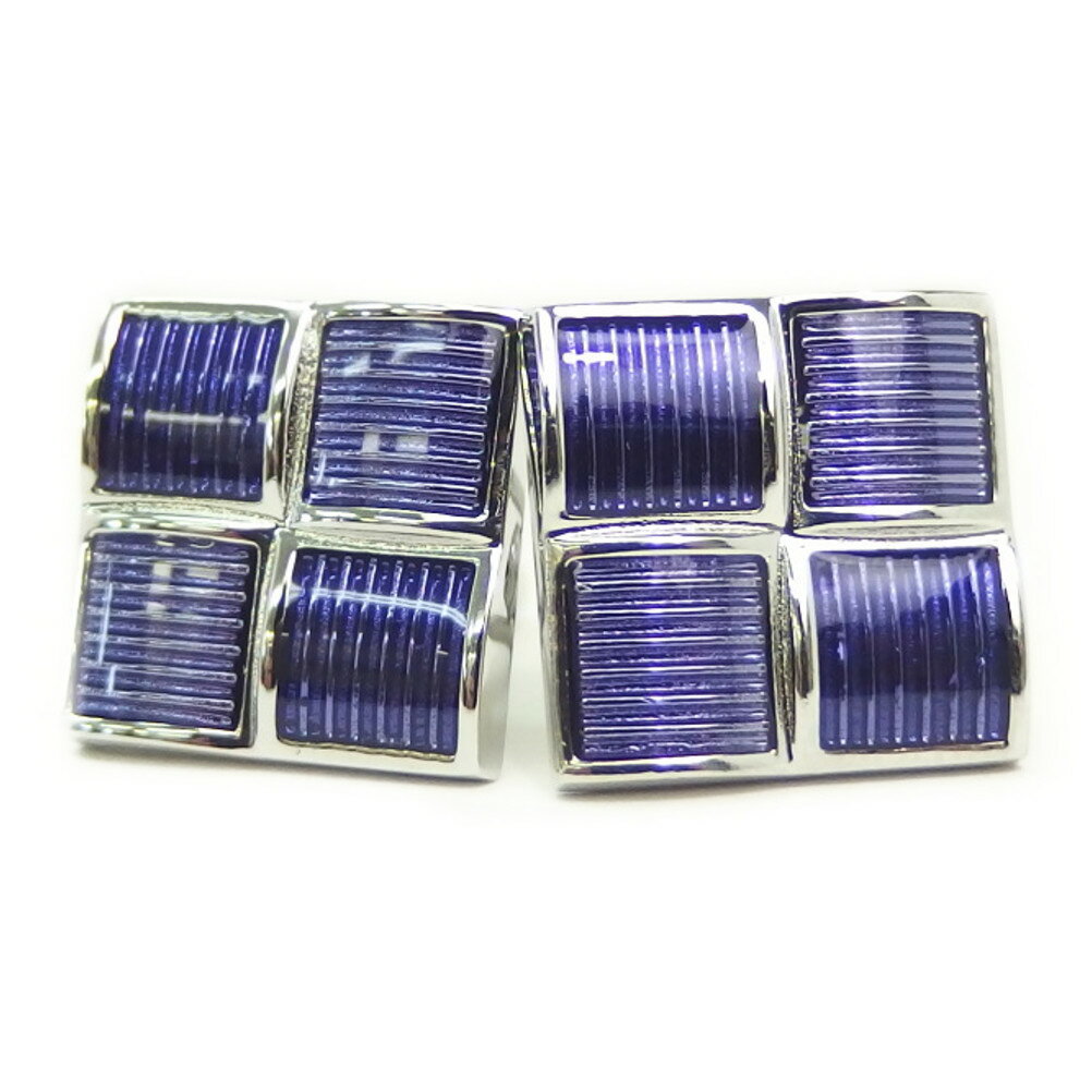 アウトレット艶やかダブル パープル エナメルのスクエアカフス カフスボタン カフリンクス cufflinks cuffs メンズ 男性 スーツアクセサリー専門店...