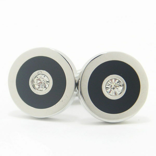 かっちりブラックとダイヤカットストーン カフス カフスボタン カフリンクス cufflinks cuffs メンズ 男性 スーツアクセサリー専門店 父の日 ギフ...