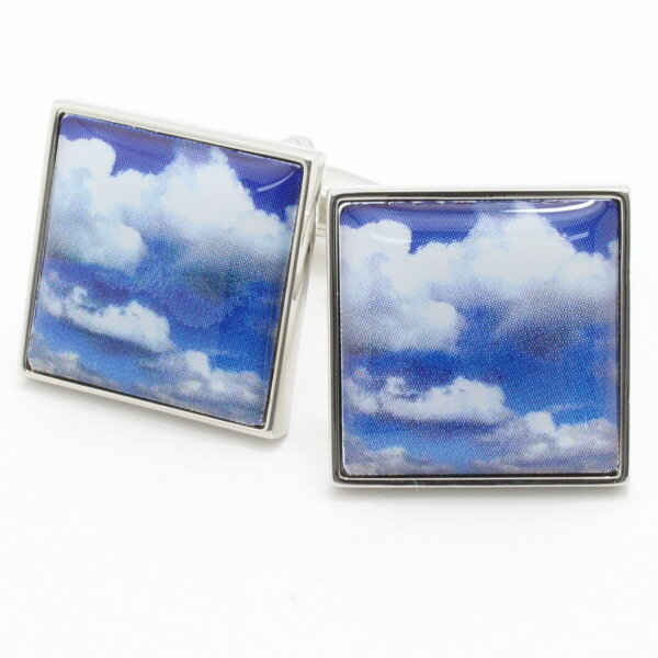 晴れ渡る心 青空ブルースカイ カフス カフスボタン カフリンクス cufflinks cuffs メンズ 男性 スーツアクセサリー専門店 父の日 ギフトにも 誕...