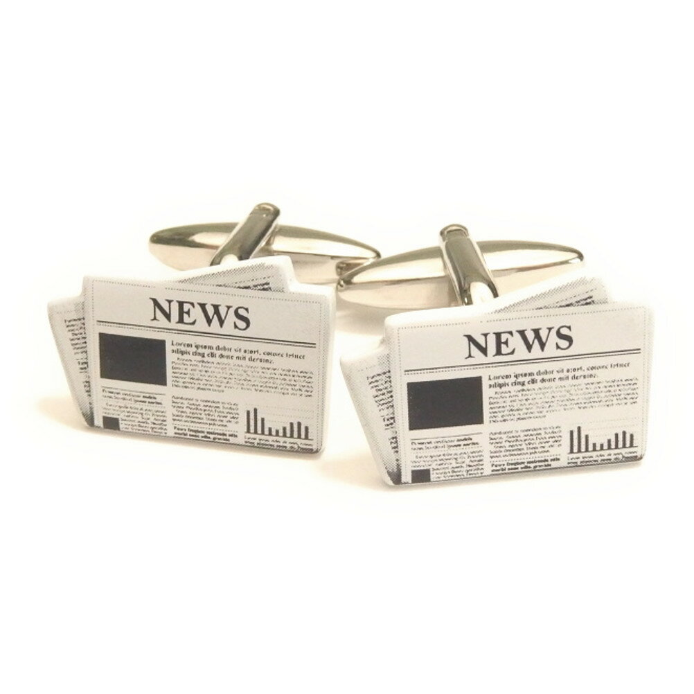 英字新聞 ニュースペーパー カフス カフスボタン カフリンクス cufflinks cuffs メンズ 男性 ユニーク おもしろ 面白 面白い リアルな スーツ...