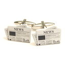 英字新聞 ニュースペーパー カフス カフスボタン カフリンクス cufflinks cuffs メンズ 男性 ユニーク おもしろ 面白 面白い リアルな スーツアクセサリー専門店 父の日 ギフトにも 誕生日 プレゼント プチギフト おしゃれ カフスマニア