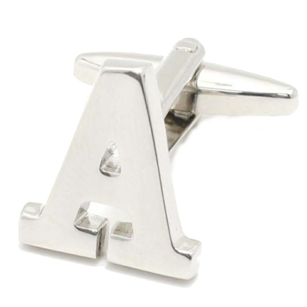 バラ売り シルバー アルファベット A カフス カフスボタン カフリンクス cufflinks cuffs メンズ 男性 結婚式 ユニーク おもしろ 面白 面白...