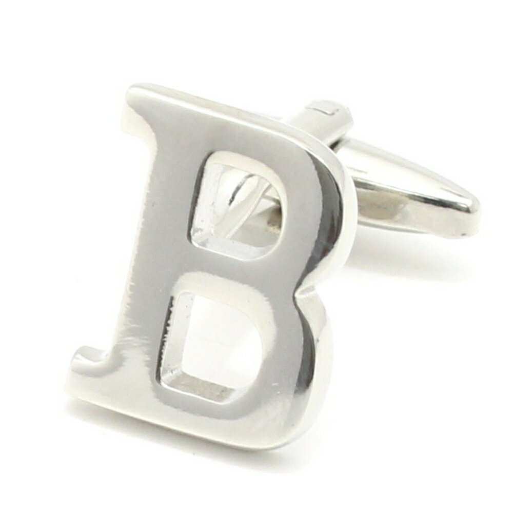 バラ売り シルバー アルファベット B カフス カフスボタン カフリンクス cufflinks cuffs メンズ 男性 結婚式 ユニーク おもしろ 面白 面白...