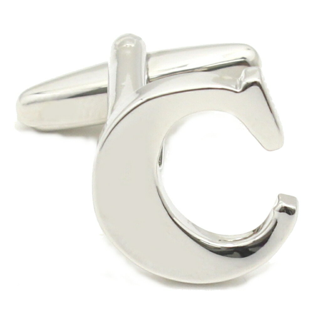 バラ売り シルバー アルファベット C カフス カフスボタン カフリンクス cufflinks cuffs メンズ 男性 結婚式 ユニーク おもしろ 面白 面白...