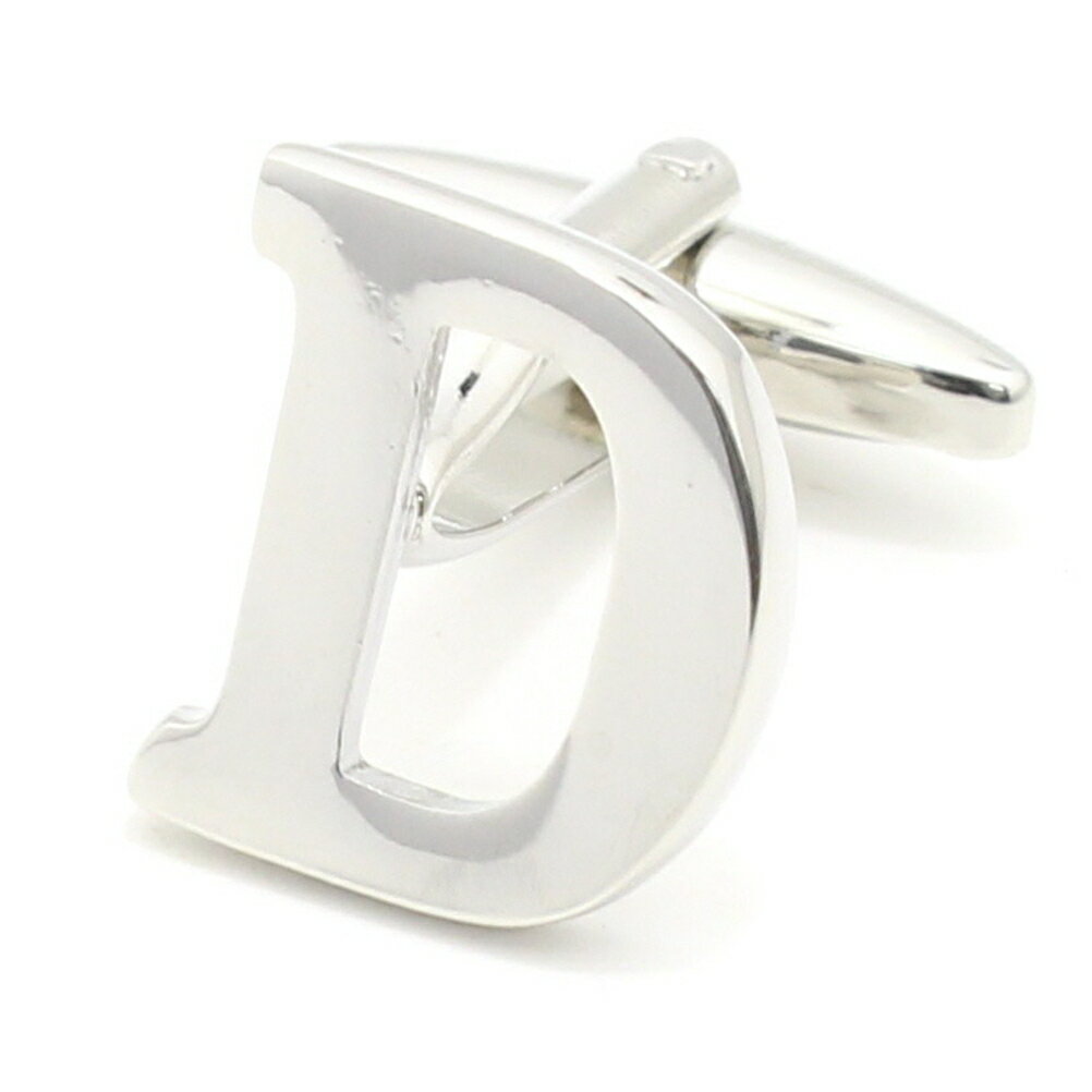 バラ売り シルバー アルファベット D カフス カフスボタン カフリンクス cufflinks cuffs メンズ 男性 結婚式 ユニーク おもしろ 面白 面白...
