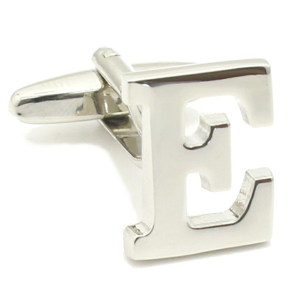 バラ売り シルバー アルファベット E カフス カフスボタン カフリンクス cufflinks cuffs メンズ 男性 結婚式 ユニーク おもしろ 面白 面白...