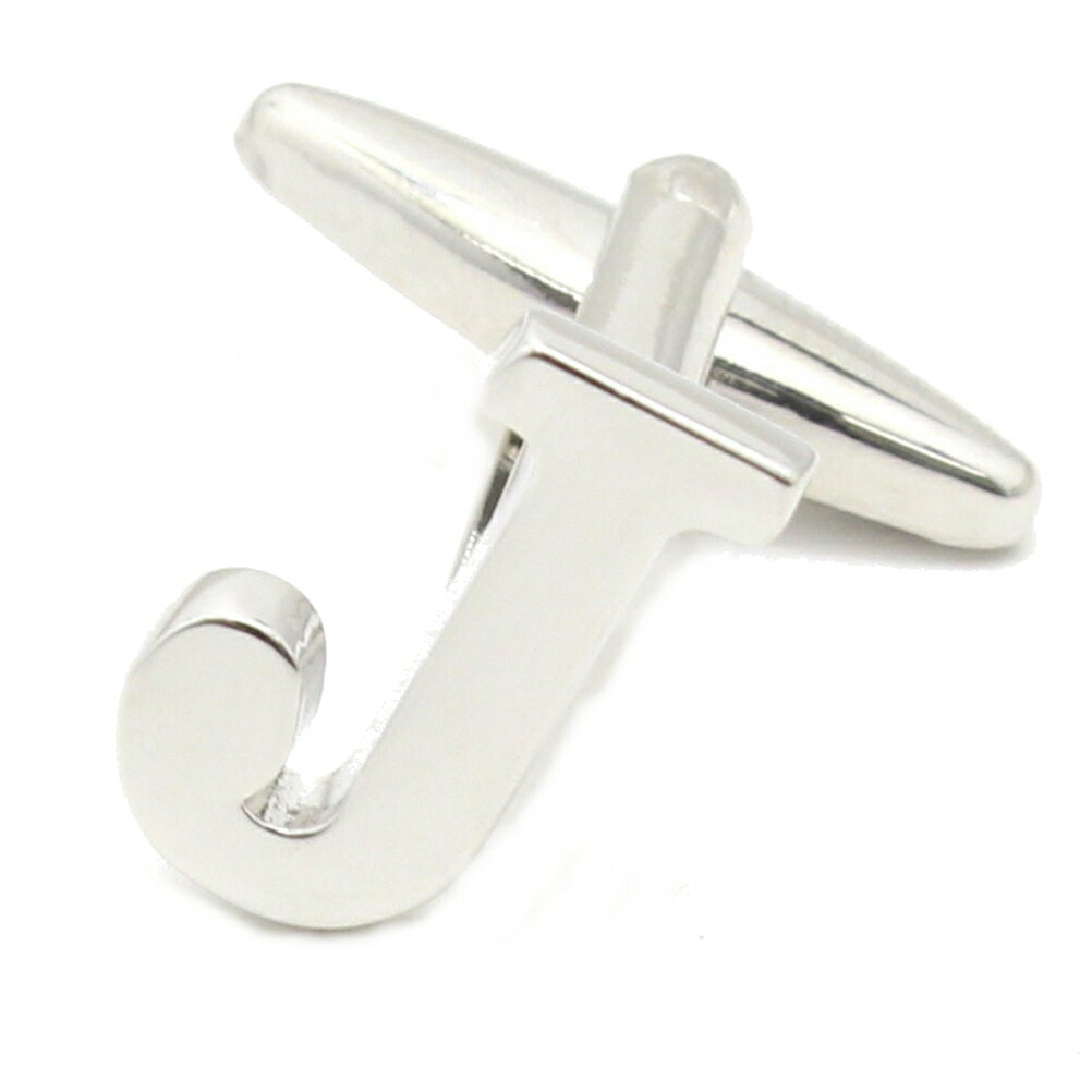 バラ売り シルバー アルファベット J カフス カフスボタン カフリンクス cufflinks cuffs メンズ 男性 結婚式 ユニーク おもしろ 面白 面白...