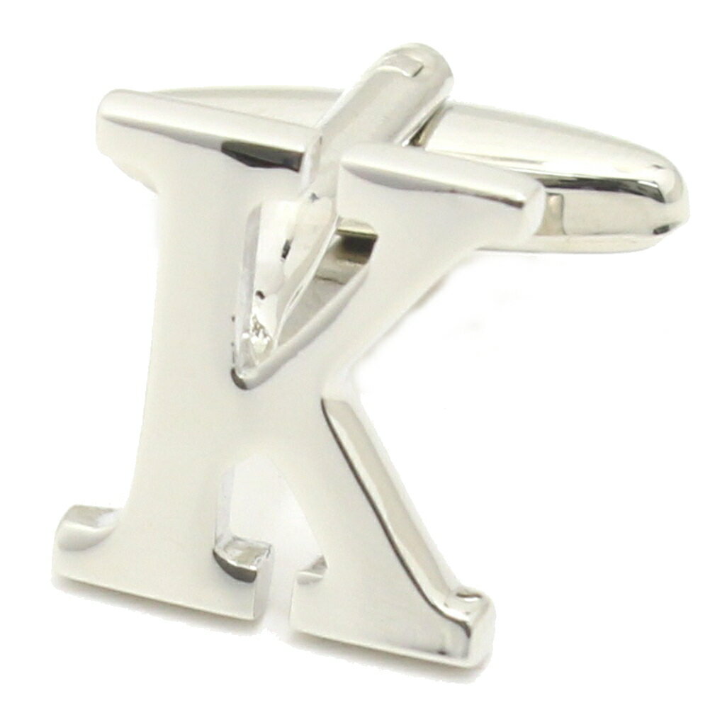 バラ売り シルバー アルファベット K カフス カフスボタン カフリンクス cufflinks cuffs メンズ 男性 結婚式 ユニーク おもしろ 面白 面白...