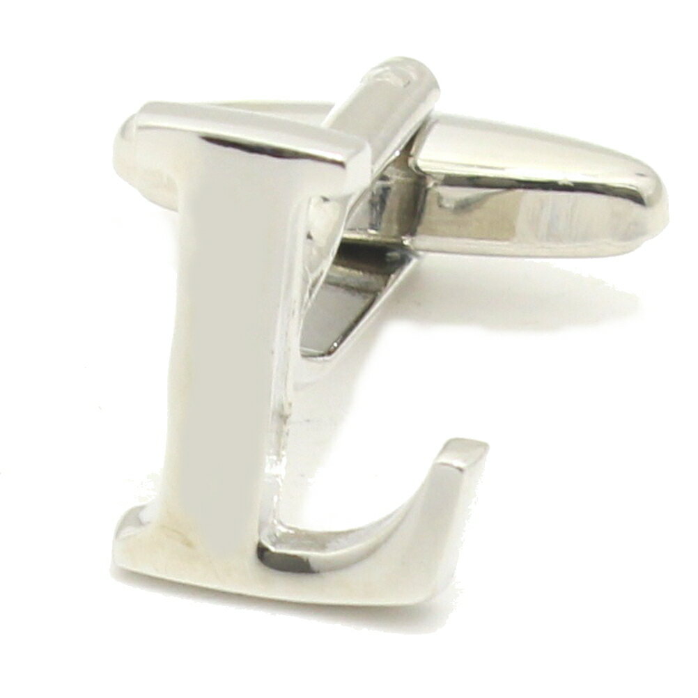バラ売り シルバー アルファベット L カフス カフスボタン カフリンクス cufflinks cuffs メンズ 男性 結婚式 ユニーク おもしろ 面白 面白...