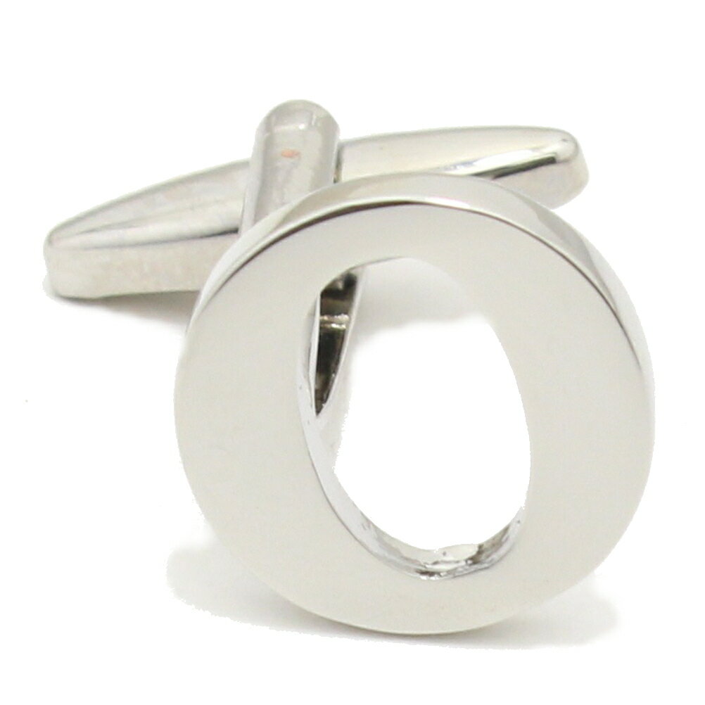 バラ売り シルバー アルファベット O カフス カフスボタン カフリンクス cufflinks cuffs メンズ 男性 結婚式 ユニーク おもしろ 面白 面白...