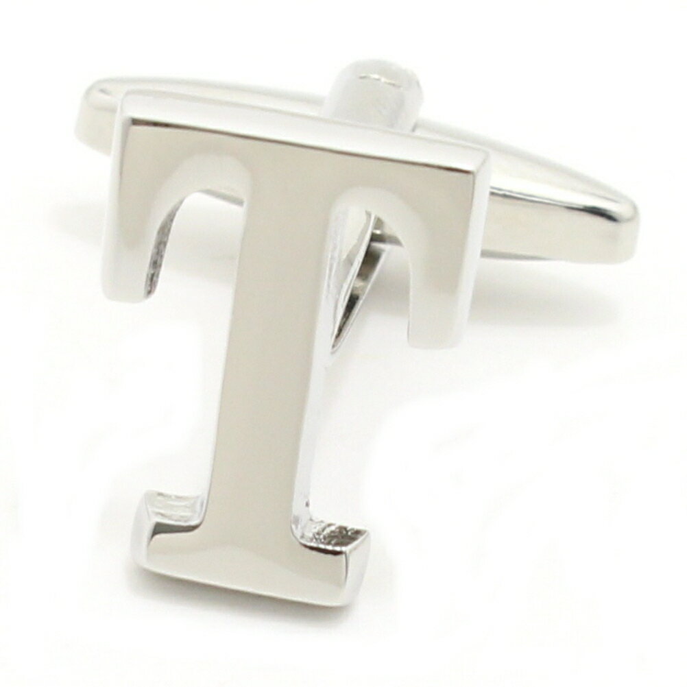 バラ売り シルバー アルファベット T カフス カフスボタン カフリンクス cufflinks cuffs メンズ 男性 結婚式 ユニーク おもしろ 面白 面白...