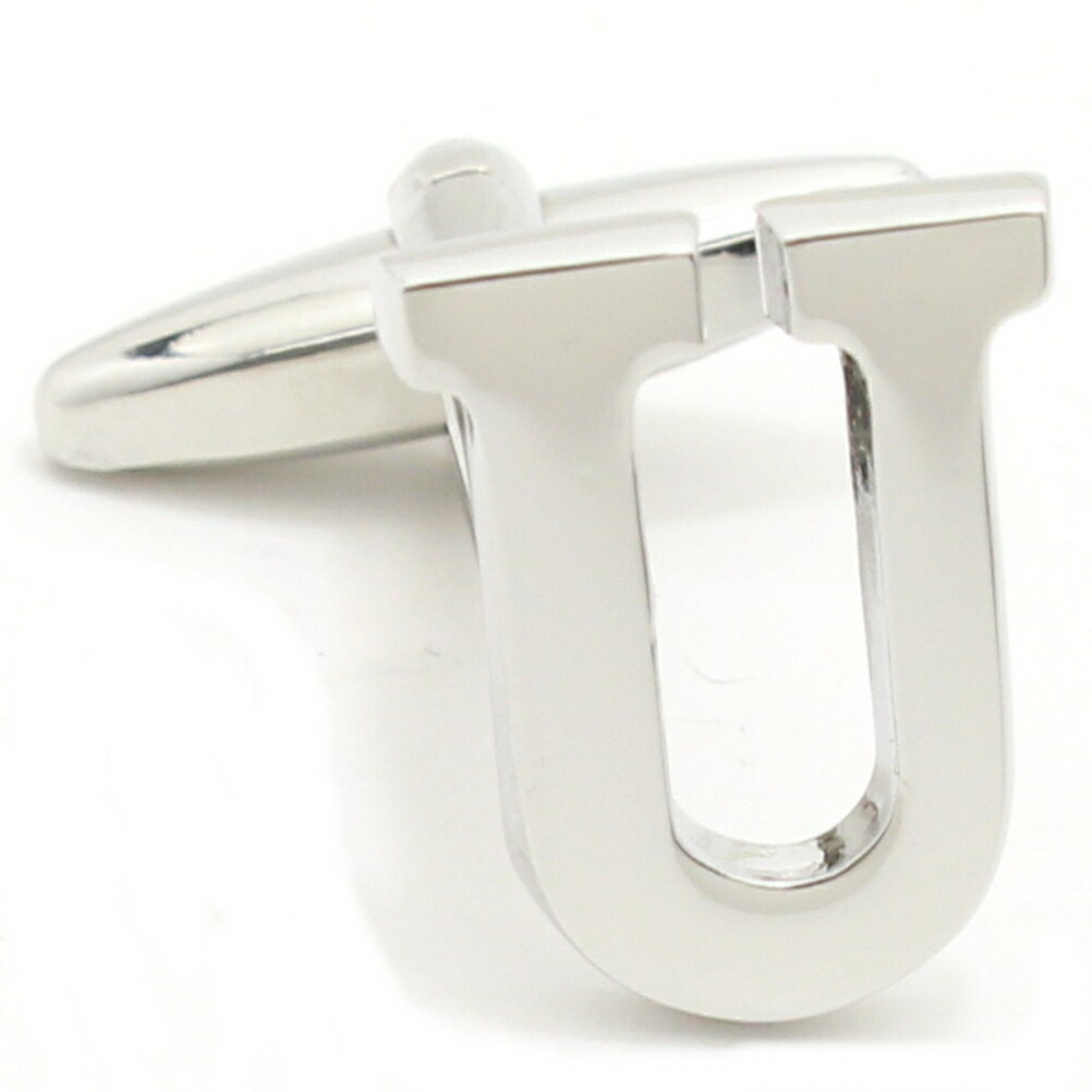 バラ売り シルバー アルファベット U カフス カフスボタン カフリンクス cufflinks cuffs メンズ 男性 結婚式 ユニーク おもしろ 面白 面白...