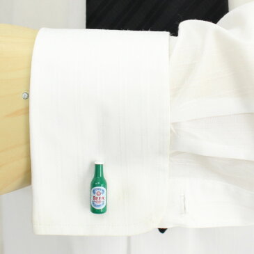 飲みたくなっちゃう瓶ビール カフス カフスボタン カフリンクス cufflinks cuffs メンズ 男性 結婚式 ユニーク おもしろ 面白 面白い ドリンク フード スーツアクセサリー専門店 父の日 ギフトにも ブライダル 披露宴 二次会 お呼ばれ パーティー おしゃれ カフスマニア