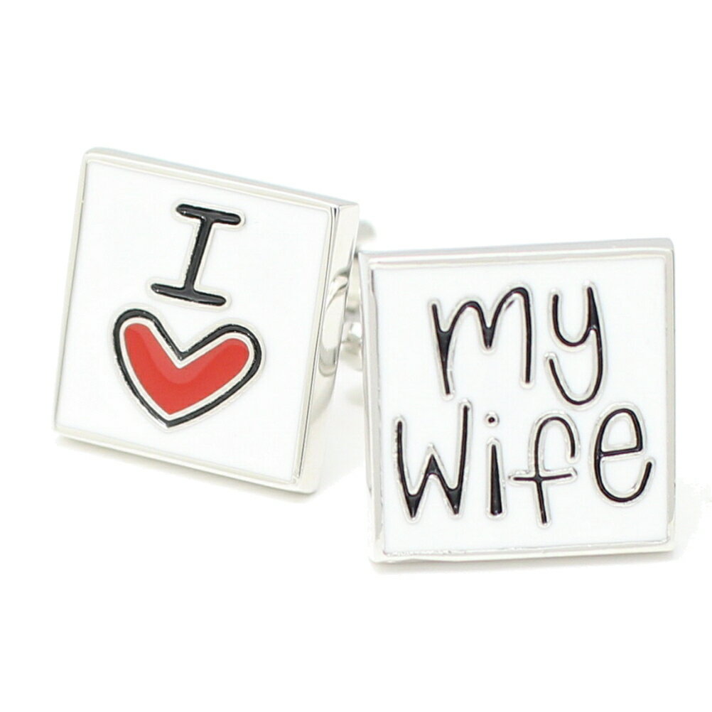 素敵な奥様に メッセージカフス カフスボタン カフリンクス cufflinks cuffs メンズ 男性 誕生日 贈り物 結婚式 ユニーク おもしろ 面白 面白...