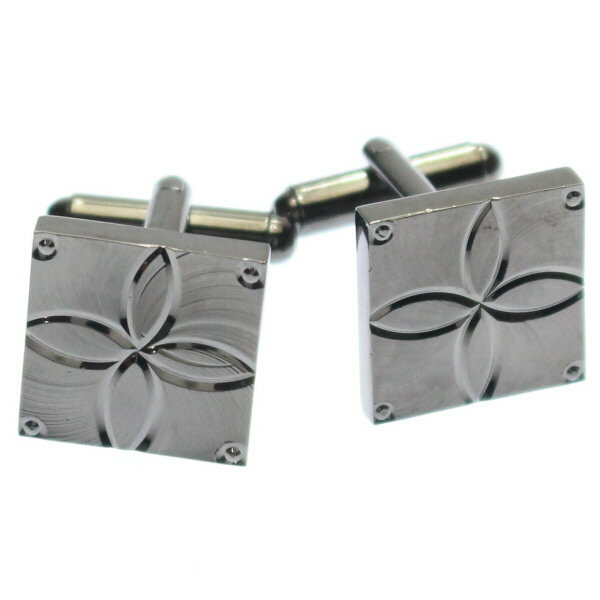 ガンメタリック フラワーデザイン カフス カフリンクス カフスボタン ユニーク おもしろ 面白 面白い 動物 植物シリーズ スーツアクセサリー専門店 誕生日 プ...