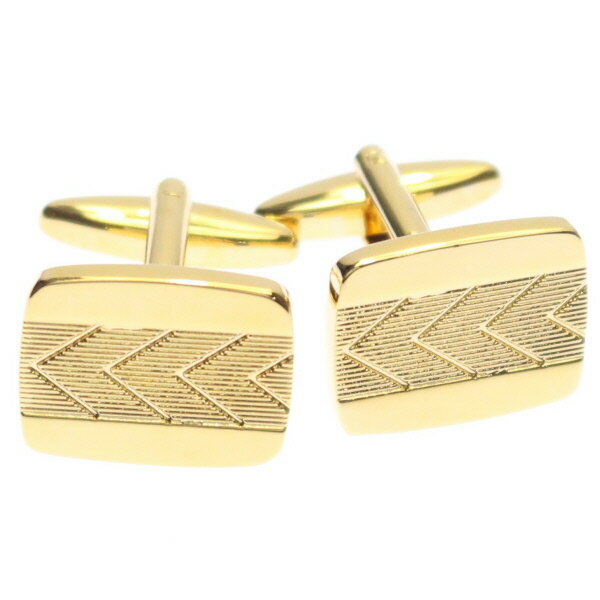 アウトレット ゴールド レクタングル アローレリーフ カフス カフリンクス カフスボタン 披露宴 お洒落 ゴールド スーツアクセサリー専門店 誕生日 プレゼント...