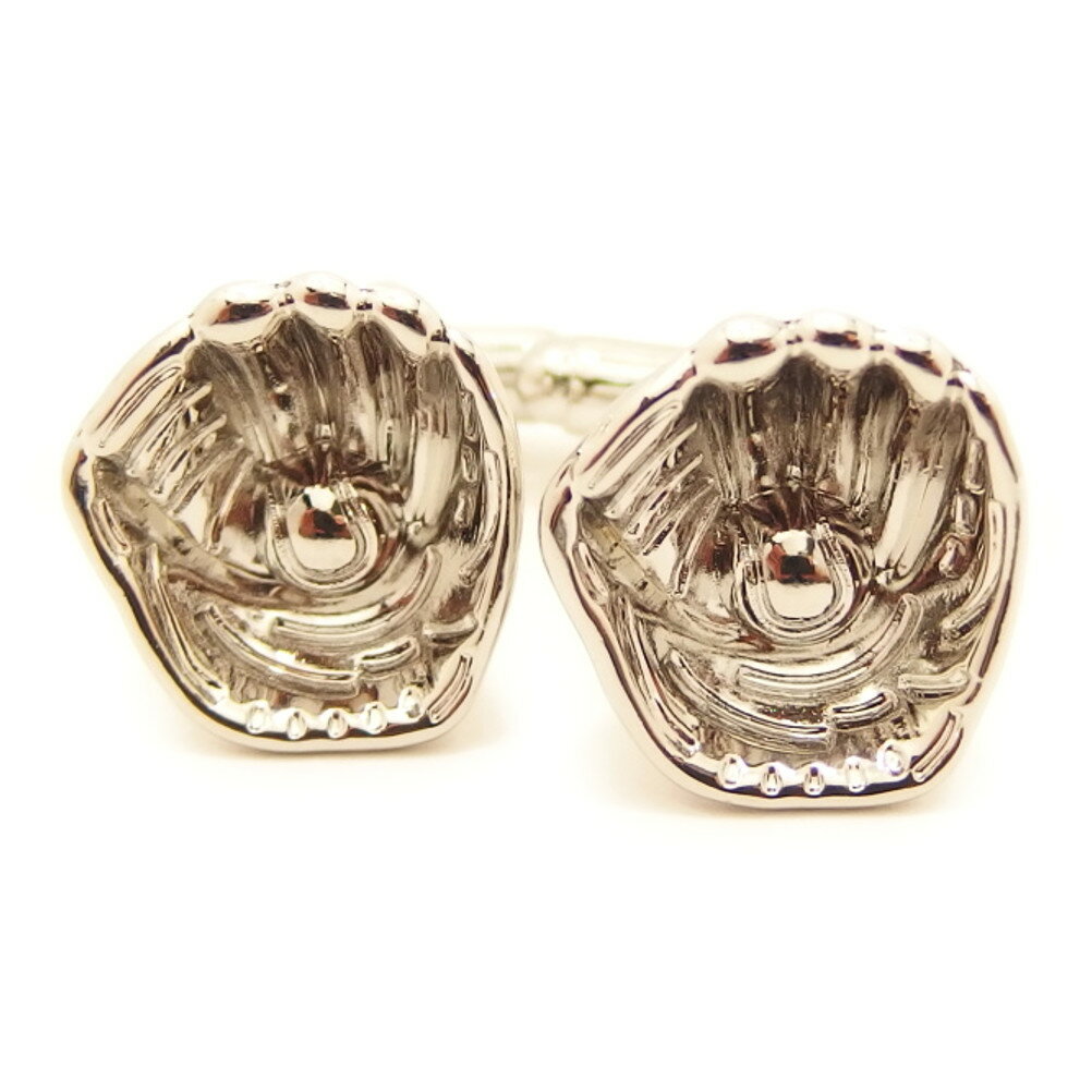 野球 スポーツ カフス 受け留めて シルバー グローブ カフス カフリンクス カフスボタン 誕生日 プレゼント おしゃれ カフスマニア