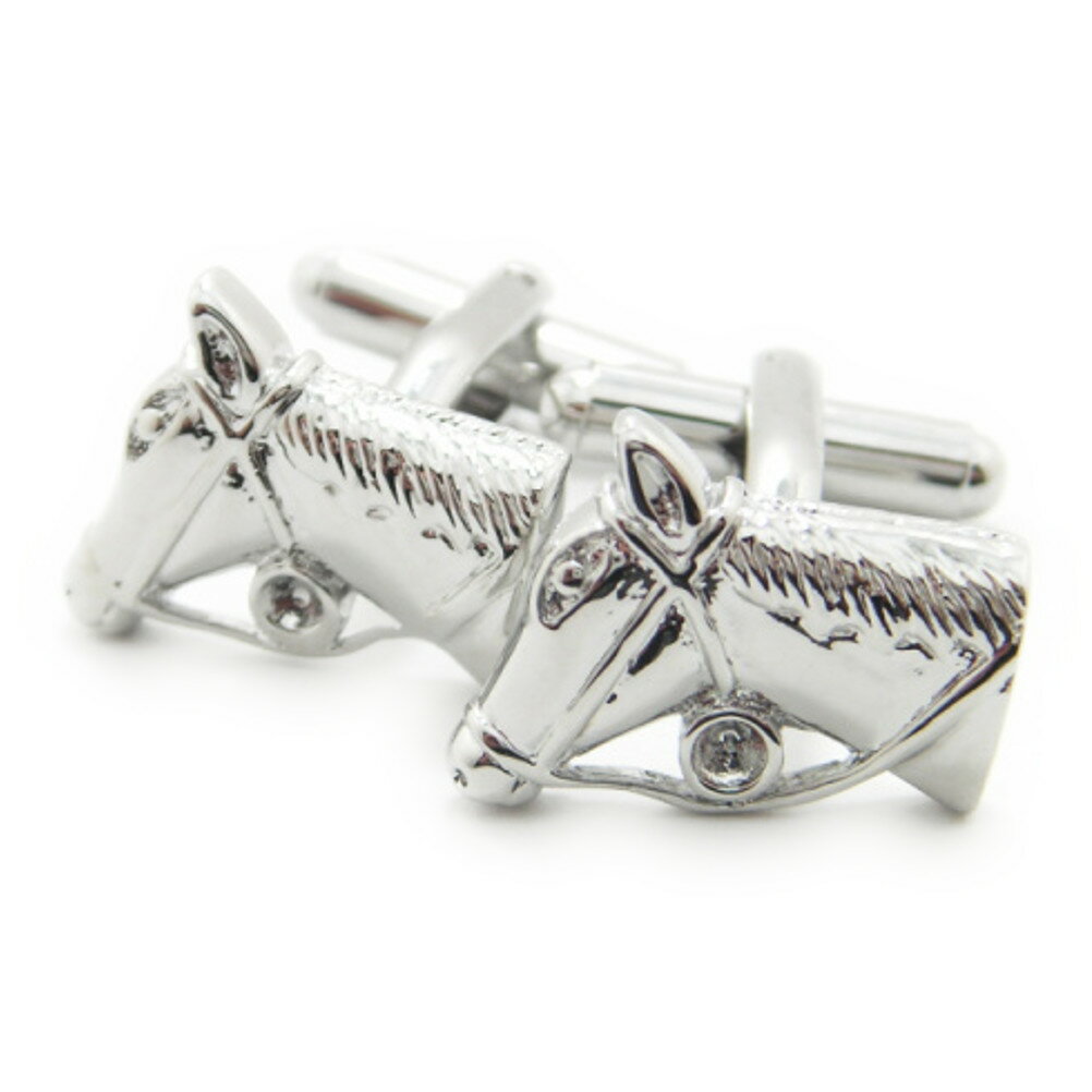 馬の横顔 カフス カフスボタン カフリンクス cufflinks cuffs メンズ 男性 ユニーク おもしろ 面白 面白い 動物 植物シリーズ スーツアクセサ...