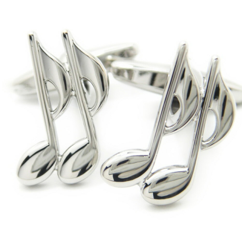 音楽好きさんに 音符 カフス カフスボタン カフリンクス cufflinks cuffs メンズ 男性 ユニーク おもしろ 面白 面白い 音楽 楽器 誕生日 プ...