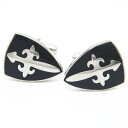 ブラック クロス シールド カフス カフスボタン カフリンクス cufflinks cuffs メンズ 男性 スーツアクセサリー専門店 父の日 ギフトにも 誕生...