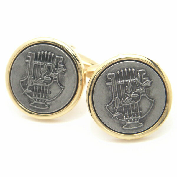 Eratoのハープと月桂樹のメダリオンカフス カフスボタン カフリンクス cufflinks cuffs メンズ 男性 結婚式 ユニーク おもしろ 面白 面白い...