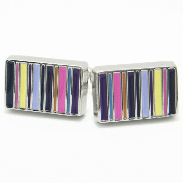 ピンク マルチボーダー ストライプ カフス カフスボタン カフリンクス cufflinks cuffs メンズ 男性 スーツアクセサリー専門店 父の日 ギフトに...