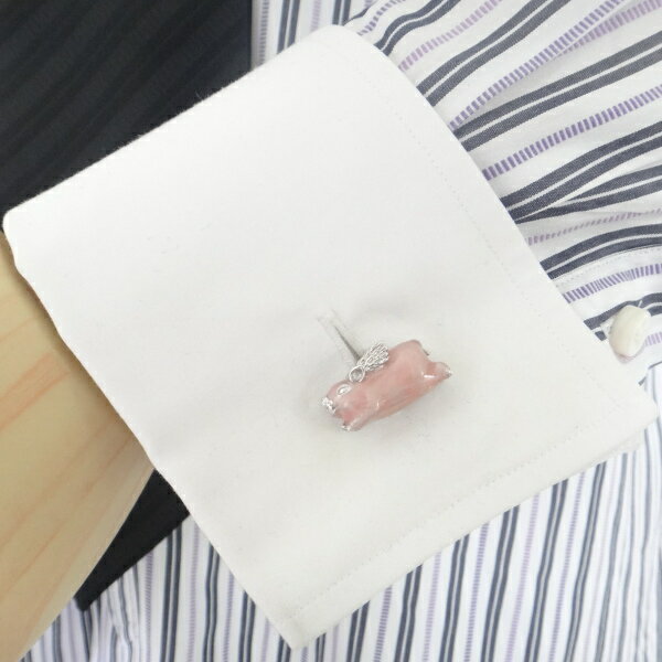 取寄品 JanLeslie 空飛ぶ豚 カフス カフスボタン カフリンクス cufflinks cuffs メンズ 男性 ユニーク おもしろ 面白 面白い 動物 植物シリーズ スーツアクセサリー専門店 父の日 ギフトにも 誕生日 プレゼント プチギフト おしゃれ カフスマニア