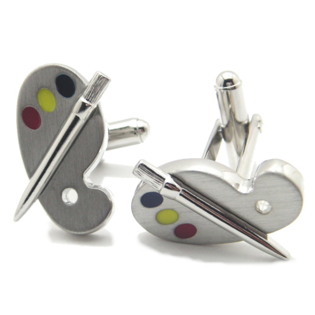 アウトレット アートな人に筆&パレット カフス カフスボタン カフリンクス cufflinks cuffs メンズ 男性 スーツアクセサリー専門店 父の日 ギフ...