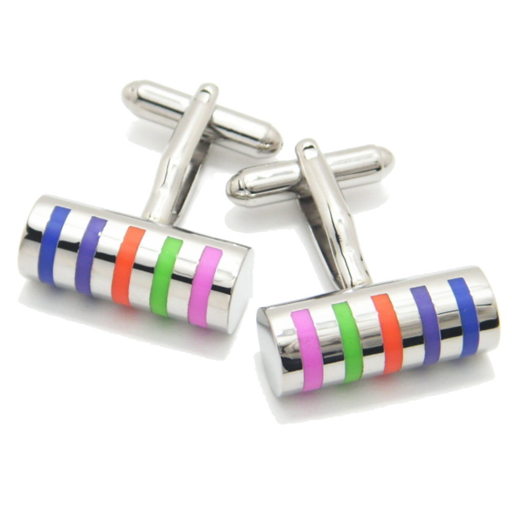 シンプルながらもポップな色遣いが個性を引き出すカラフル バー カフスカフス スーツアクセサリー専門店 誕生日 プレゼント プチギフト おしゃれ カフスマニア