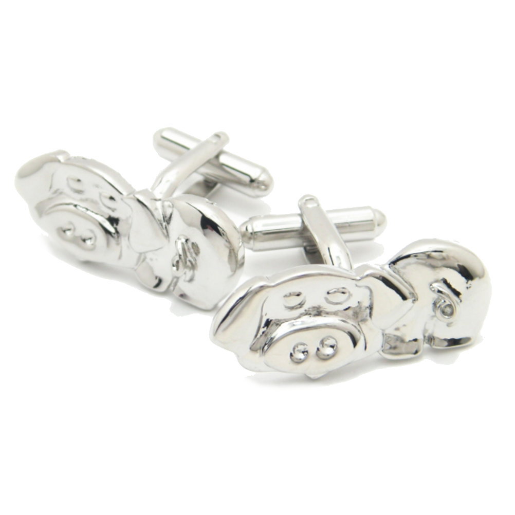 くるっと見返りブタのコミカルなカフス カフスボタン カフリンクス cufflinks cuffs メンズ 男性 ユニーク おもしろ 面白 面白い 動物 植物シリ...