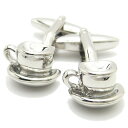 ホッと一息休憩しましょカップ×ソーサー カフス カフスボタン カフリンクス cufflinks cuffs メンズ 男性 結婚式 ユニーク おもしろ 面白 面白い ドリンク フード スーツアクセサリー専門店 ブライダル 披露宴 二次会 お呼ばれ パーティー おしゃれ カフスマニア